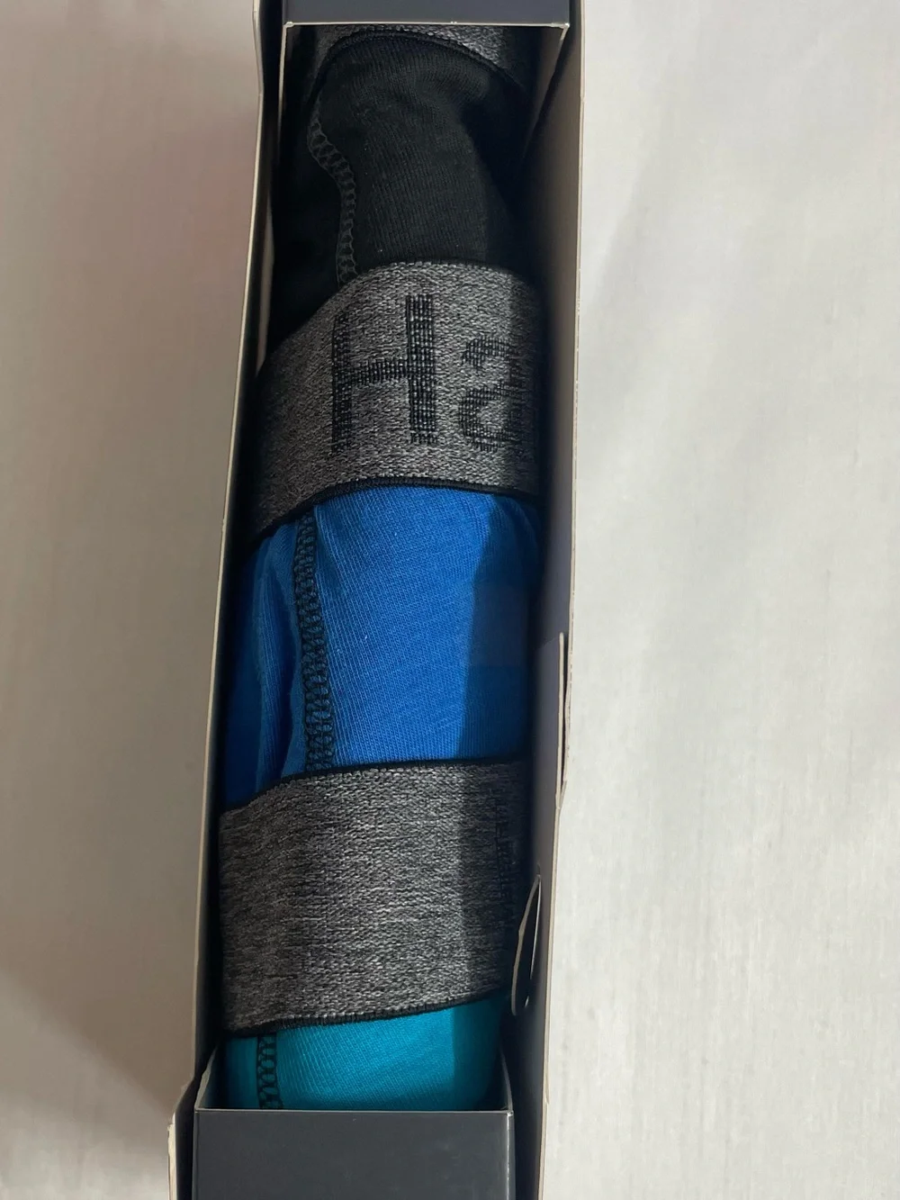 Hanes Men's 3-Pack Boxer Briefs - Black,  Blue & Turquoise Size S